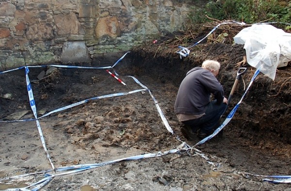 The 'Burke and Hare' trench under excavation by archaeologists from GUARD