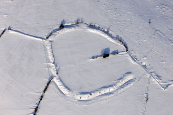 Coedcae Gaer Hillfort Snow