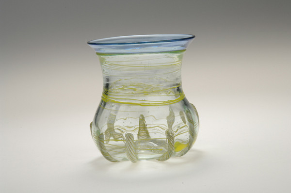 Yellow Trailed Anglo Saxon Beaker copy