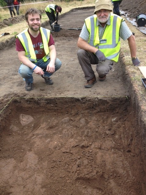 Trench 1 Lee and Allan Walls and Postholes