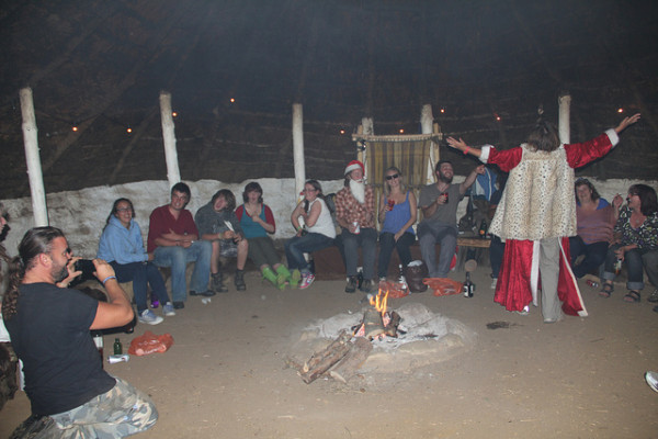 Flag Fen Party Roundhouse Lisa Costume