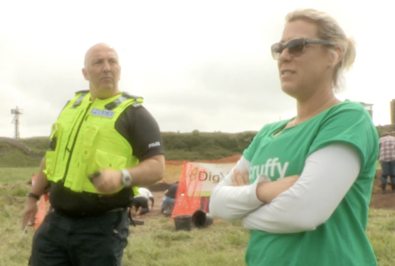 Lisa with the police
