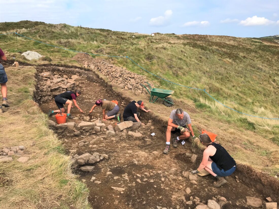 Trench in progress Venturers excavating