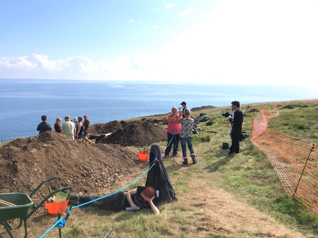 View from trench