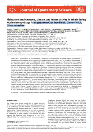 DigVentures Journal of Quaternary Science